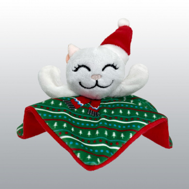 JOUET KONG HOLIDAY CHAT CRACKLES SANTA KITTY NOEL