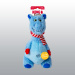 JOUET KONG KNOTS BELLY HIPPO NOEL