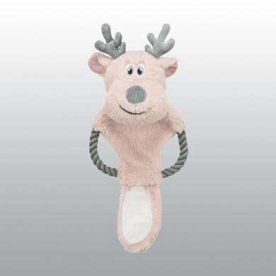  PELUCHE RENNE AVEC CORDE NOEL