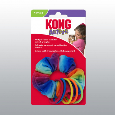JOUET KONG CHAT ACTIVE SCRUNCHIE