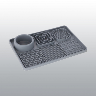 TAPIS A LECHER XL GRIS