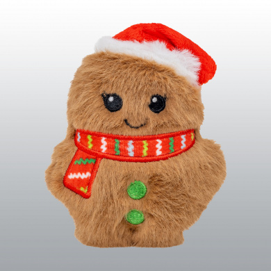 JOUET KONG HOLIDAY SNUZZLES MINI SANTA GINGERBREAD NOEL