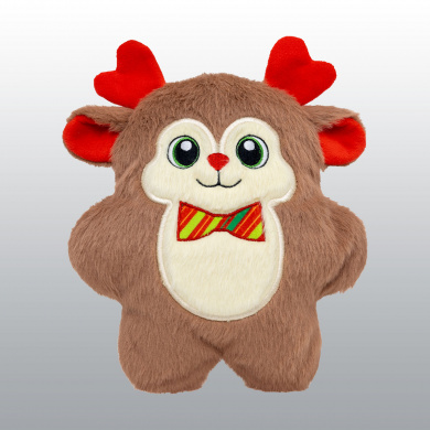 JOUET KONG HOLIDAY SNUZZLES BOW TIE REINDEER NOEL