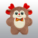 JOUET KONG HOLIDAY SNUZZLES BOW TIE REINDEER NOEL