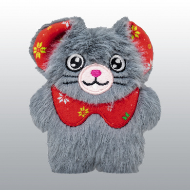 JOUET KONG HOLIDAY CHAT SNUZZLES MOUSE GREY NOEL
