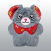 JOUET KONG HOLIDAY CHAT SNUZZLES MOUSE GREY NOEL