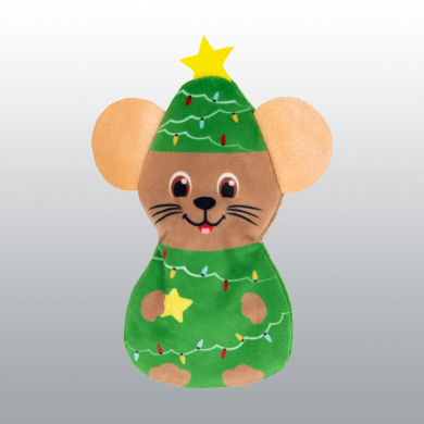 JOUET KONG HOLIDAY CHAT REFFILLABLES MOUSE NOEL