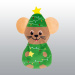 JOUET KONG HOLIDAY CHAT REFFILLABLES MOUSE NOEL