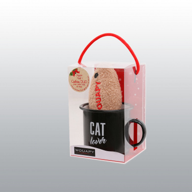COFFRET CAT PARENTS MUG & JOUET NOEL