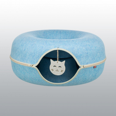ABRI CHAT DONUT EN FEUTRE
