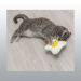 PELUCHE CHAT OEUF AU PLAT 