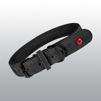 COLLIER CUIR CONFORT NOIR