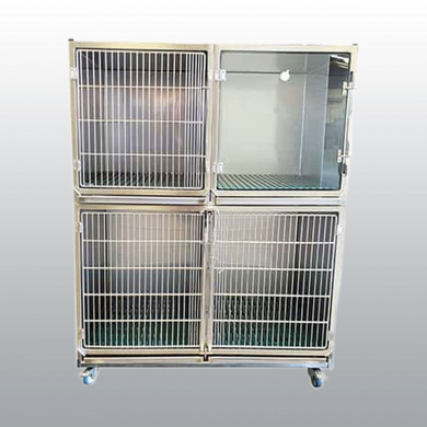 ENSEMBLE 3 CAGES HOSPITALISATION INOX