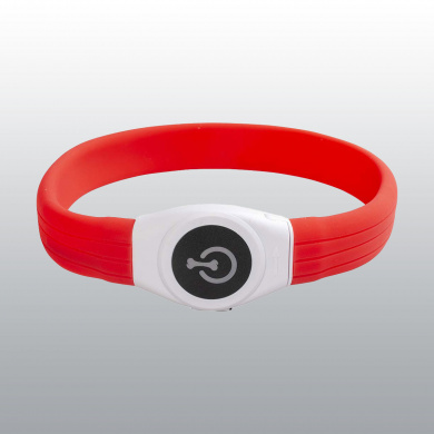 COLLIER FLASH LIGHT RING ROUGE